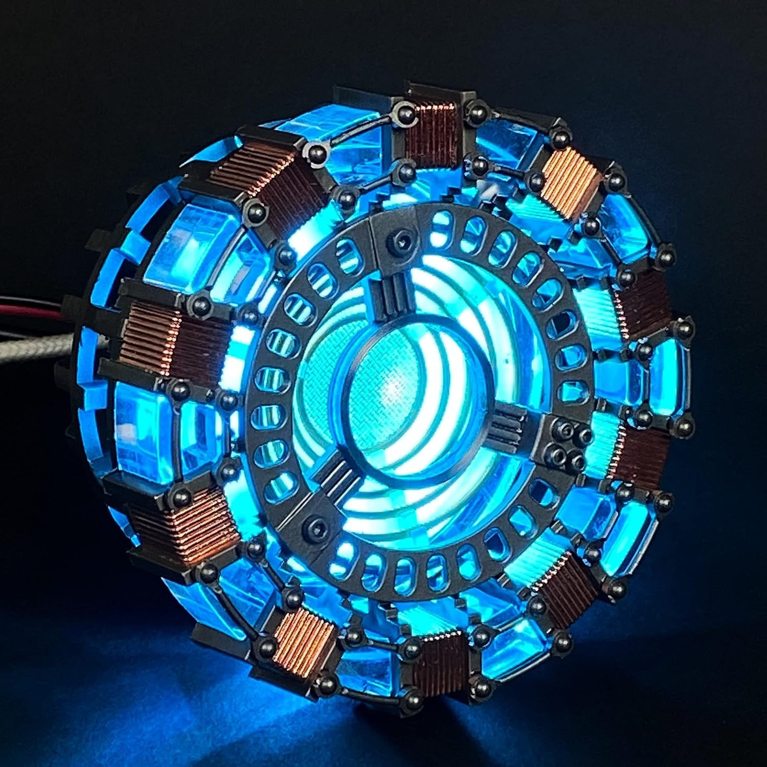 Authentic Iron Man Arc Reactor 1:1, Pulsing/Static LED, Vibration Sensor, Gift