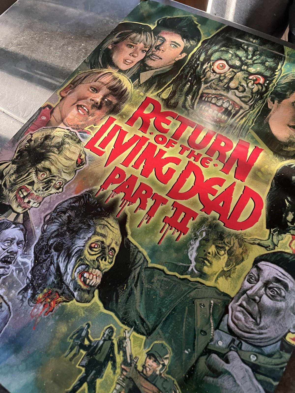 The Return of the Living Dead Part 2 Limited Edition Shout Factory Poster OOP