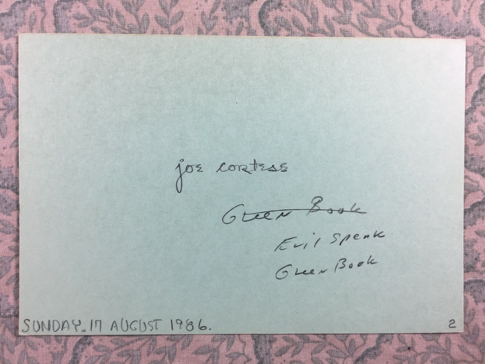 Joe Cortese – Evil Speak – Something Is Out There – Autographed 1986