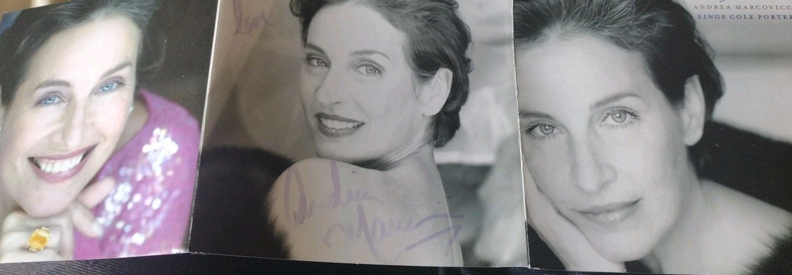 Andrea Marcovicci Singer Actress Hand Signed Autograph Audio CD Cover Romance