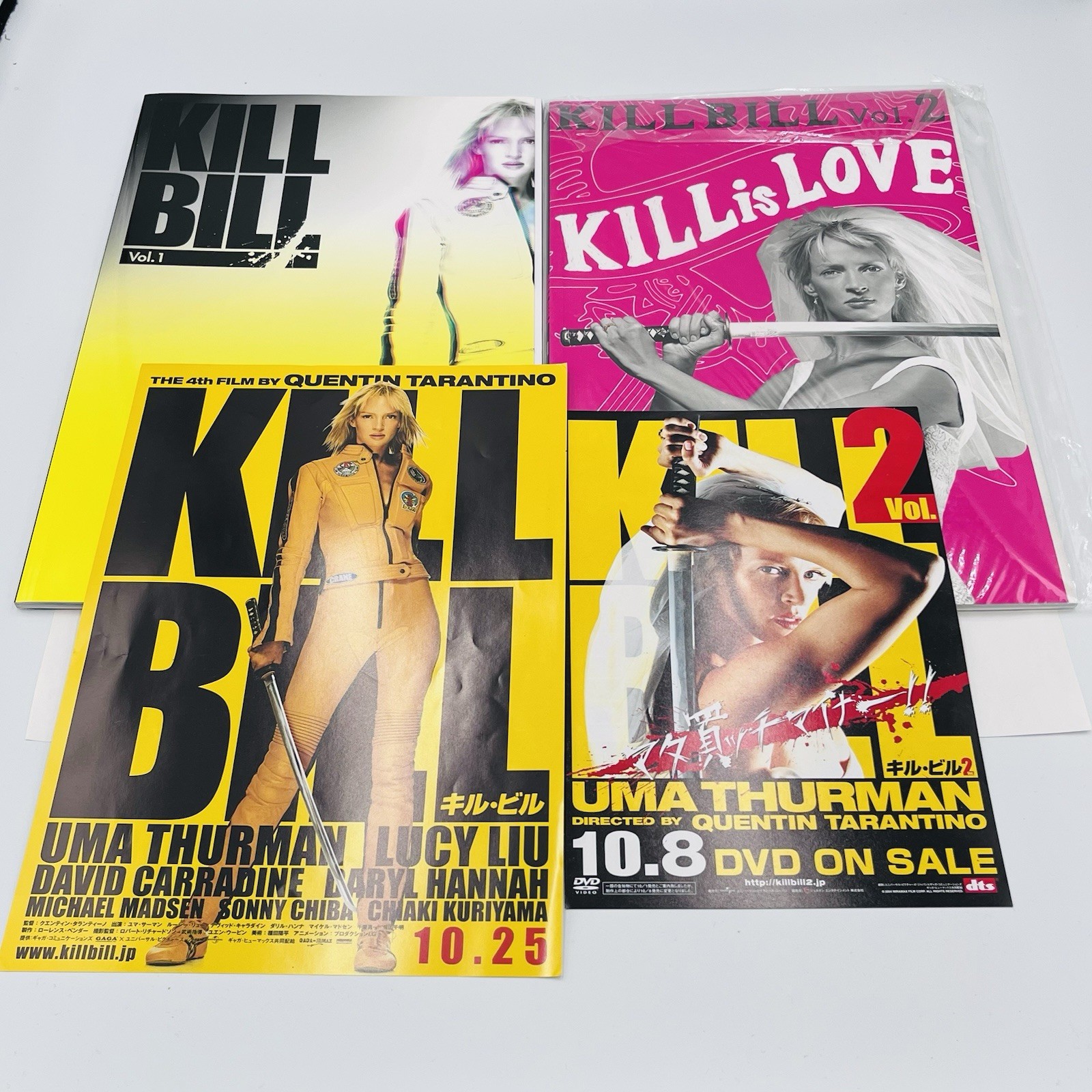 Quentin Tarantino KILL BILL: Vol.1 & 2 Kill is love Japanese Movie Programs