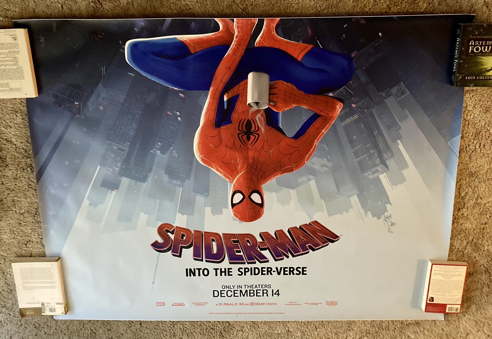 Spider-Man Into The Spider-Verse Subway Poster 60×46 Inches Sony 2018 Coffee