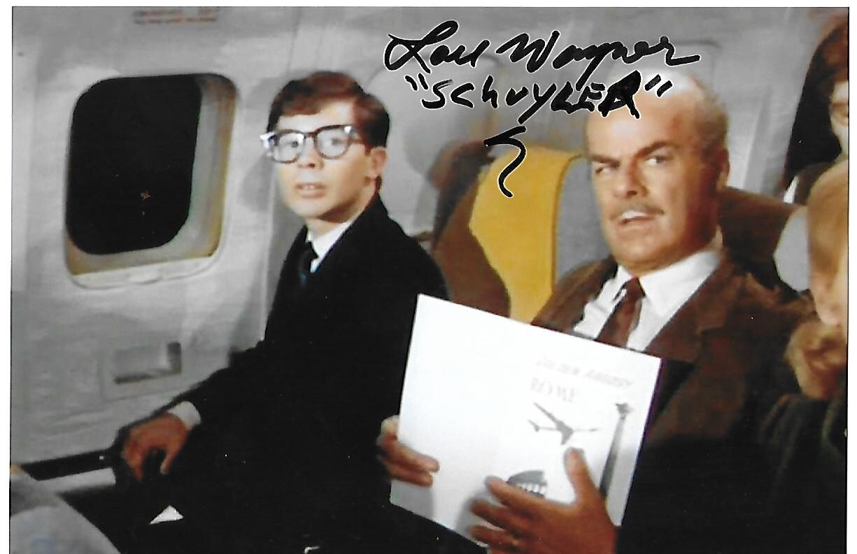 Lou Wagner signed 4×6 photo Planet of the Apes Airport Actor RARE COA LOOK!!
