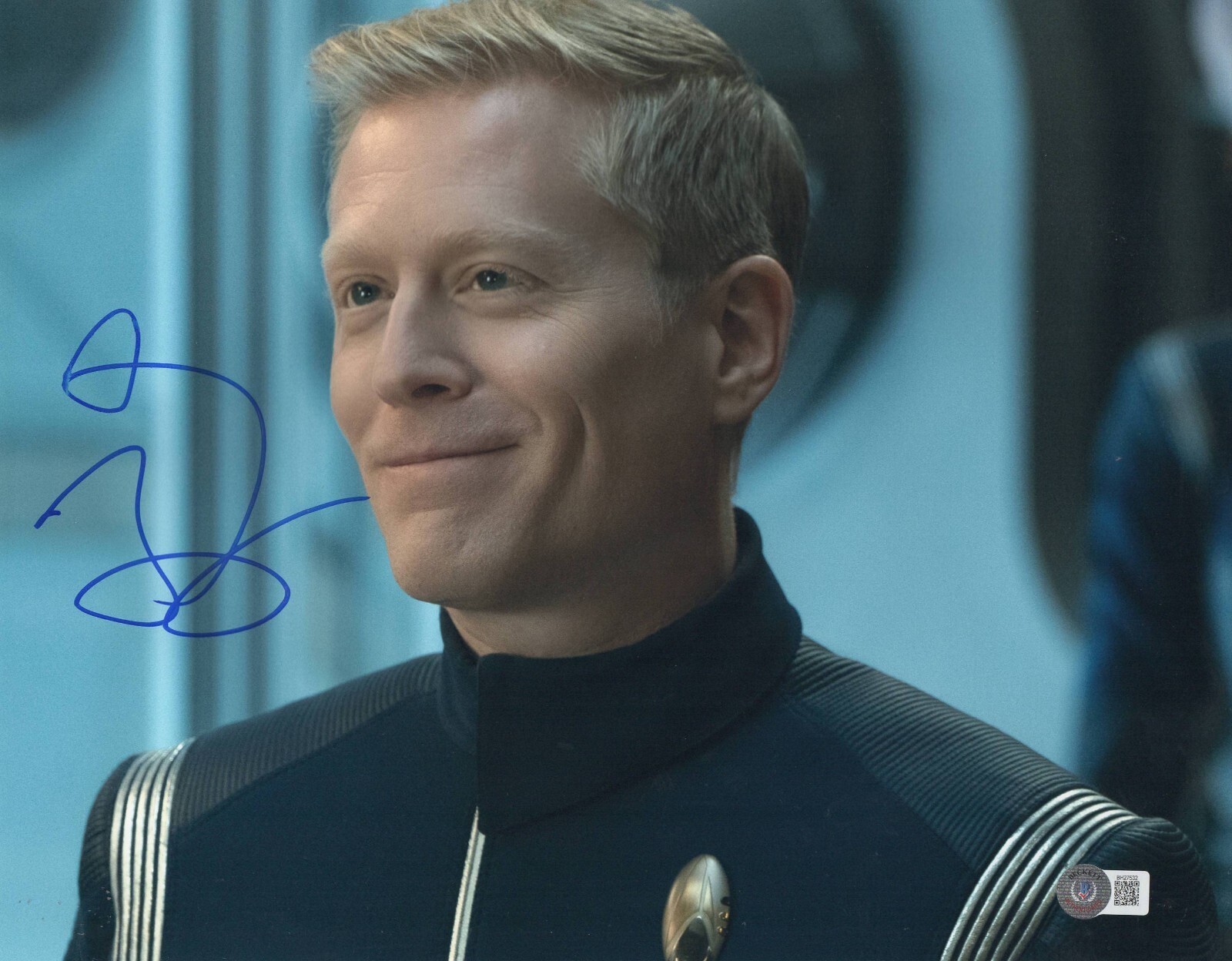 ANTHONY RAPP SIGNED 11X14 PHOTO STAR TREK AUTHENTIC AUTOGRAPH BECKETT