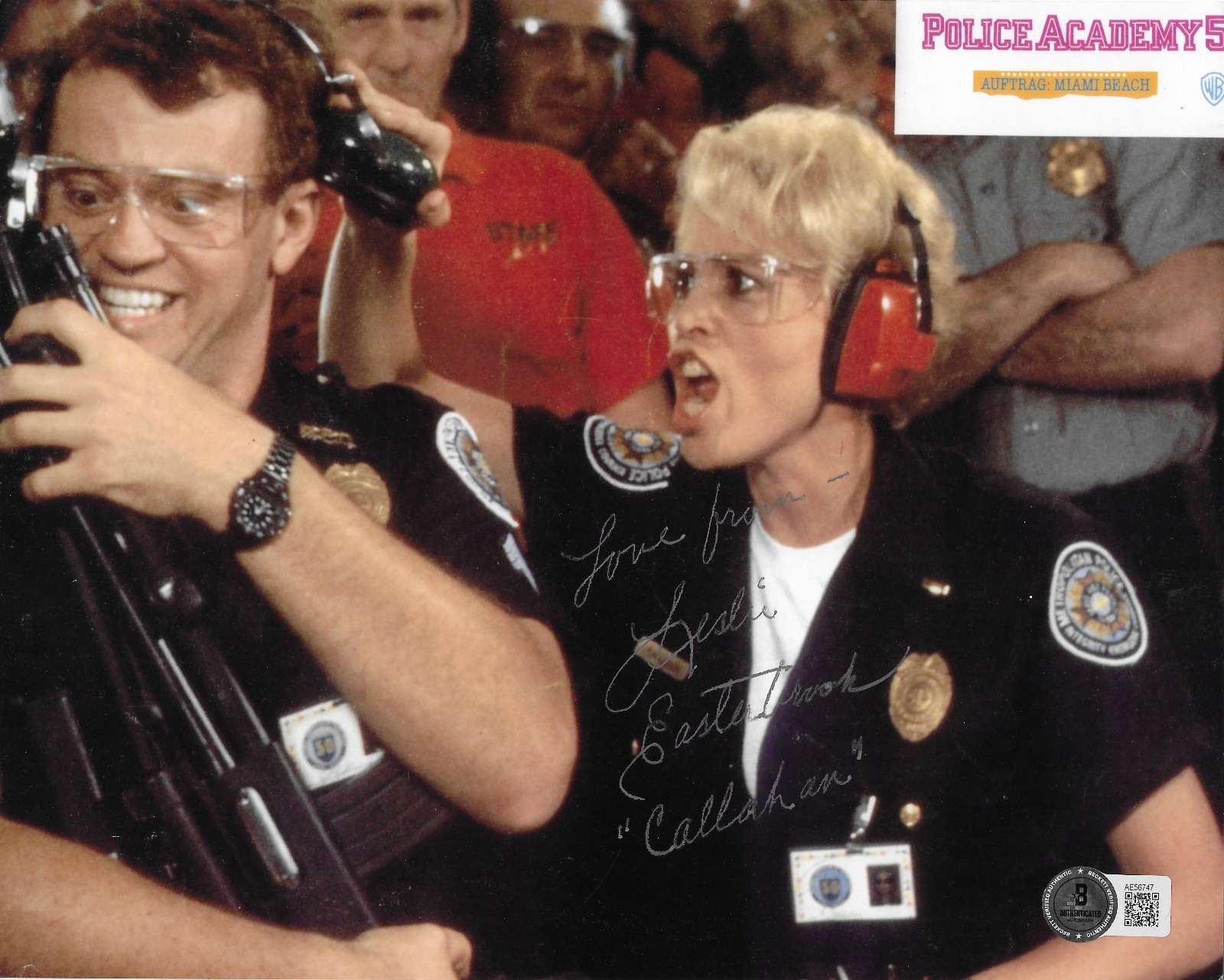Leslie Easterbrook Signed 8×10 Photo Autographed BAS Police Academy 5