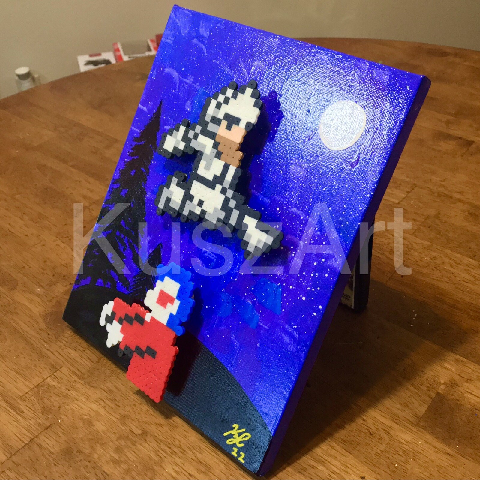 Ghosts ‘n Goblins pixel 8bit Game Art 8×10 Nintendo NES Artwork retro gameroom