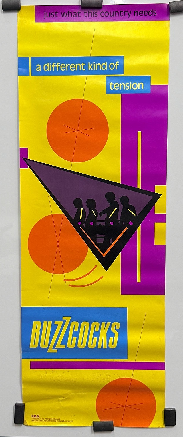 1979 promotional poster designed by Malcolm Garrett for the Buzzcocks’ third alb