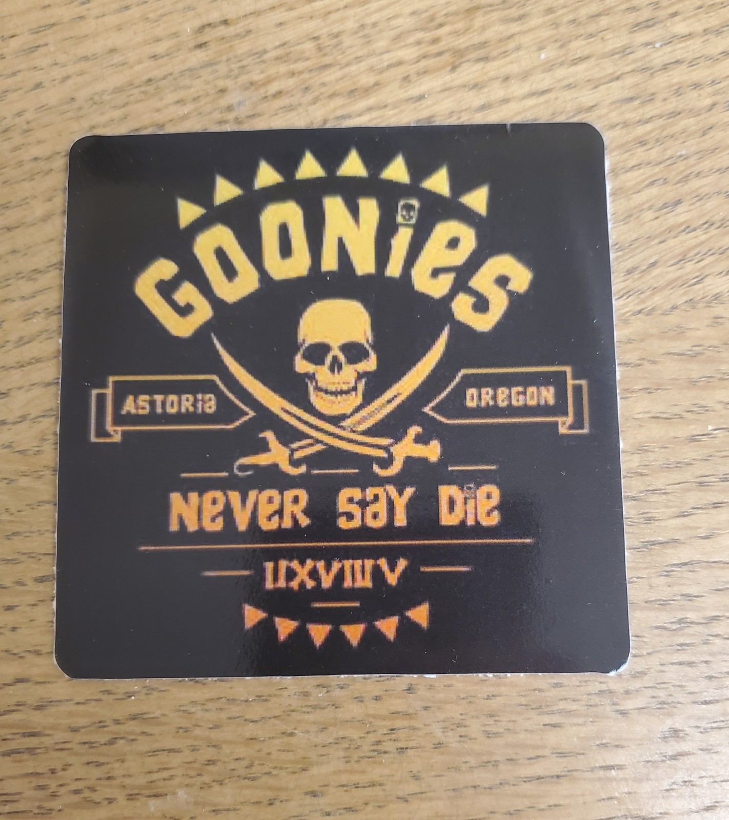 GOONIES ☠️ STICKERS (2) **5** YEAR WARRANTY MADE IN USA 🇺🇸