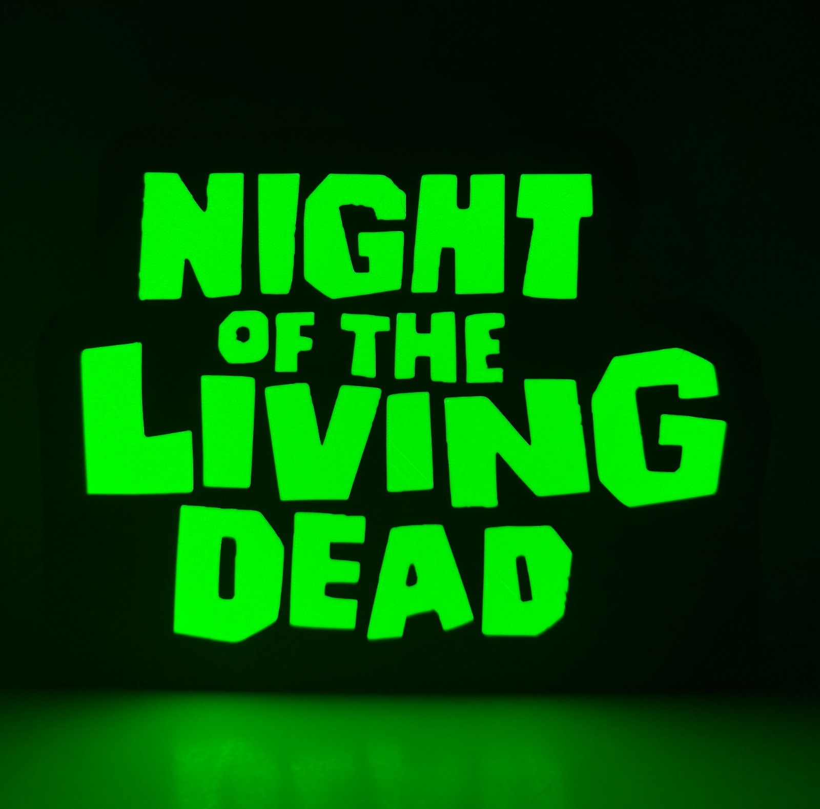 Night of the Living Dead Title Lightbox – Officially Licensed Horror Icon