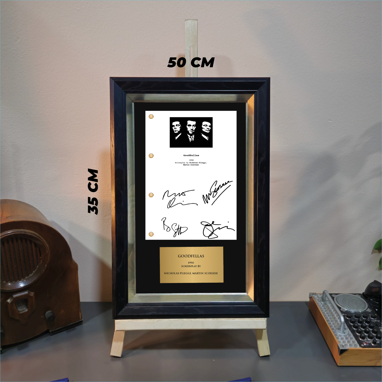 Goodfellas Movie Script Display with Signature Framed Wall Art
