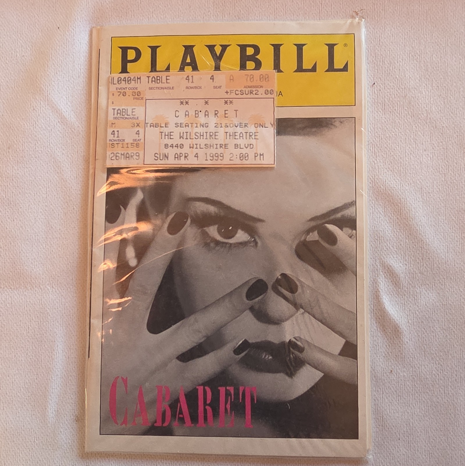 Playbill Cabaret Theater Playbill Program – Original Theater Memorabilia
