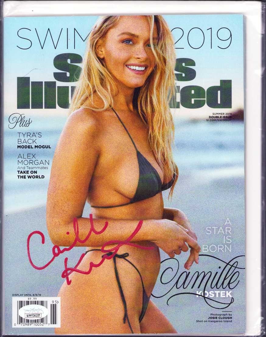 camille kostek signed sports illustrated
