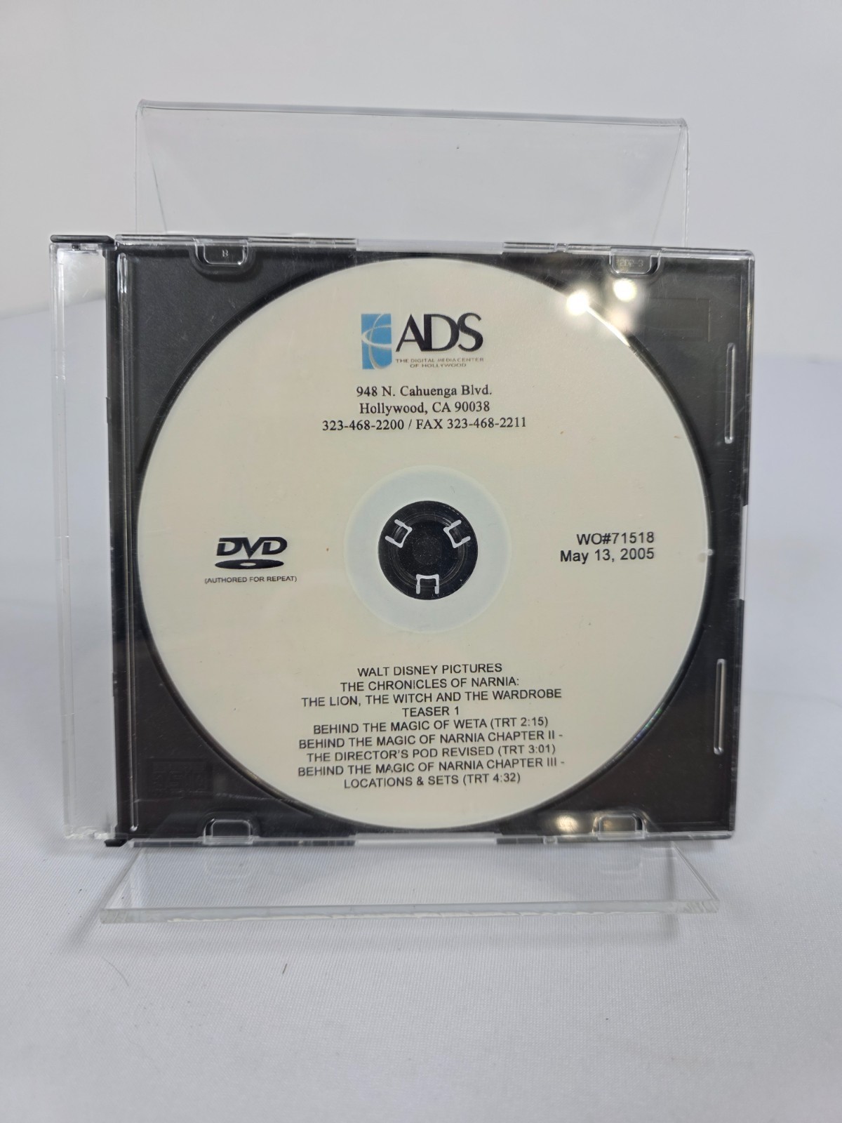 The Chronicles of Narnia Digital CD Press Kit Trailer & Behind The Scenes 2005
