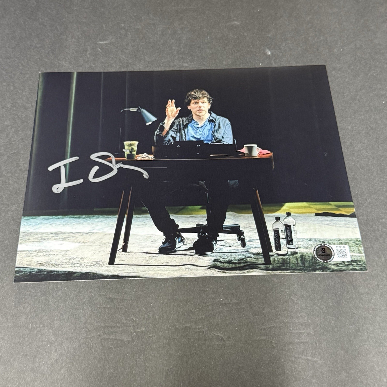 Jesse Eisenberg Signed The Ziegfeld Files Broadway 8×10 Photo Beckett BAS