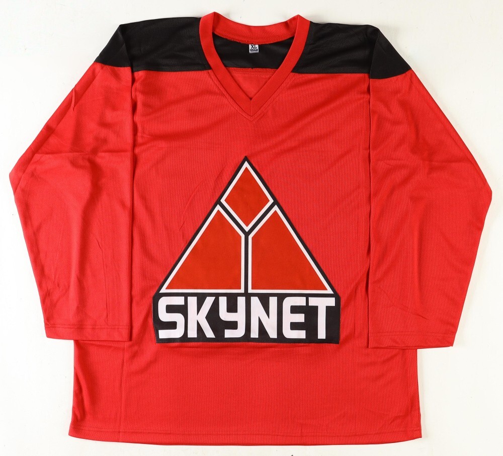 MICHAEL BIEHN HAND SIGNED “THE TERMINATOR” SKYNET JERSEY JSA COA. KYLE REESE 84