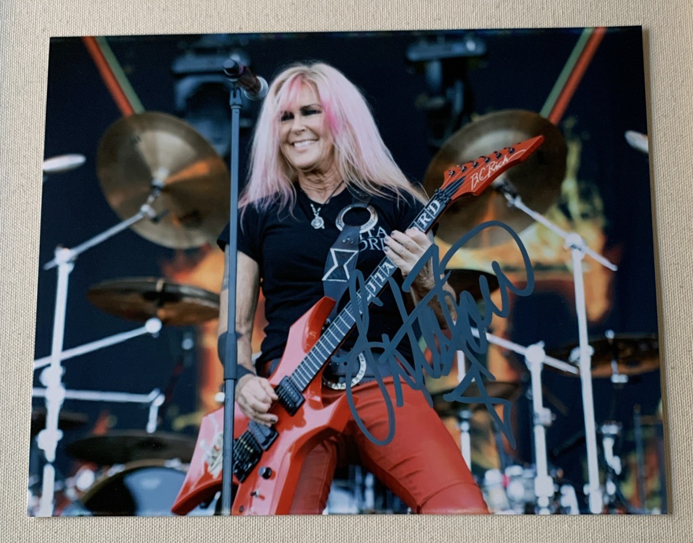 Rock Music Legend Lita Ford Signed Autographed 8×10 Photo *SALE