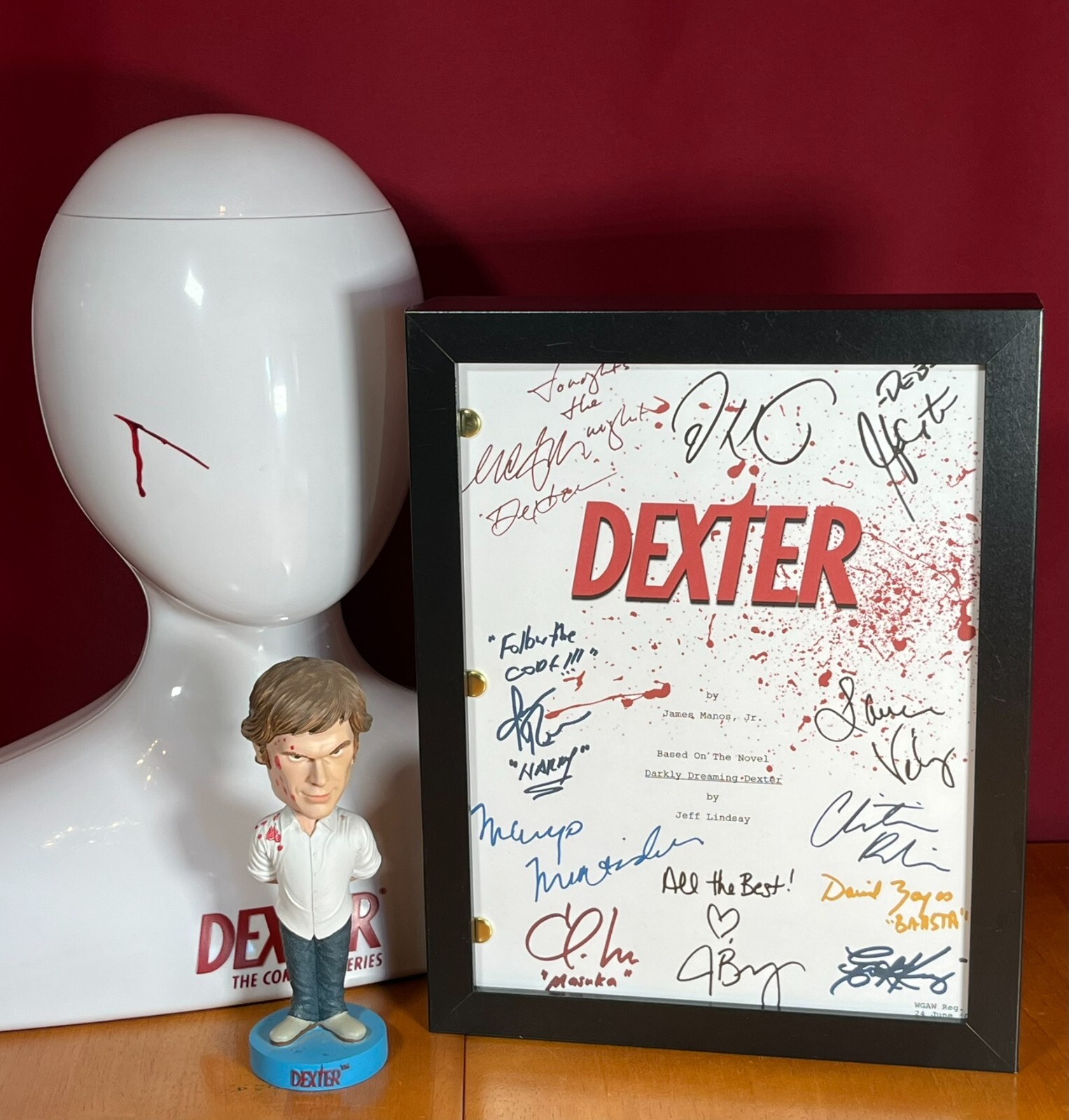 Dexter Pilot Script Signed- Autograph Reprints- Dexter TV Show