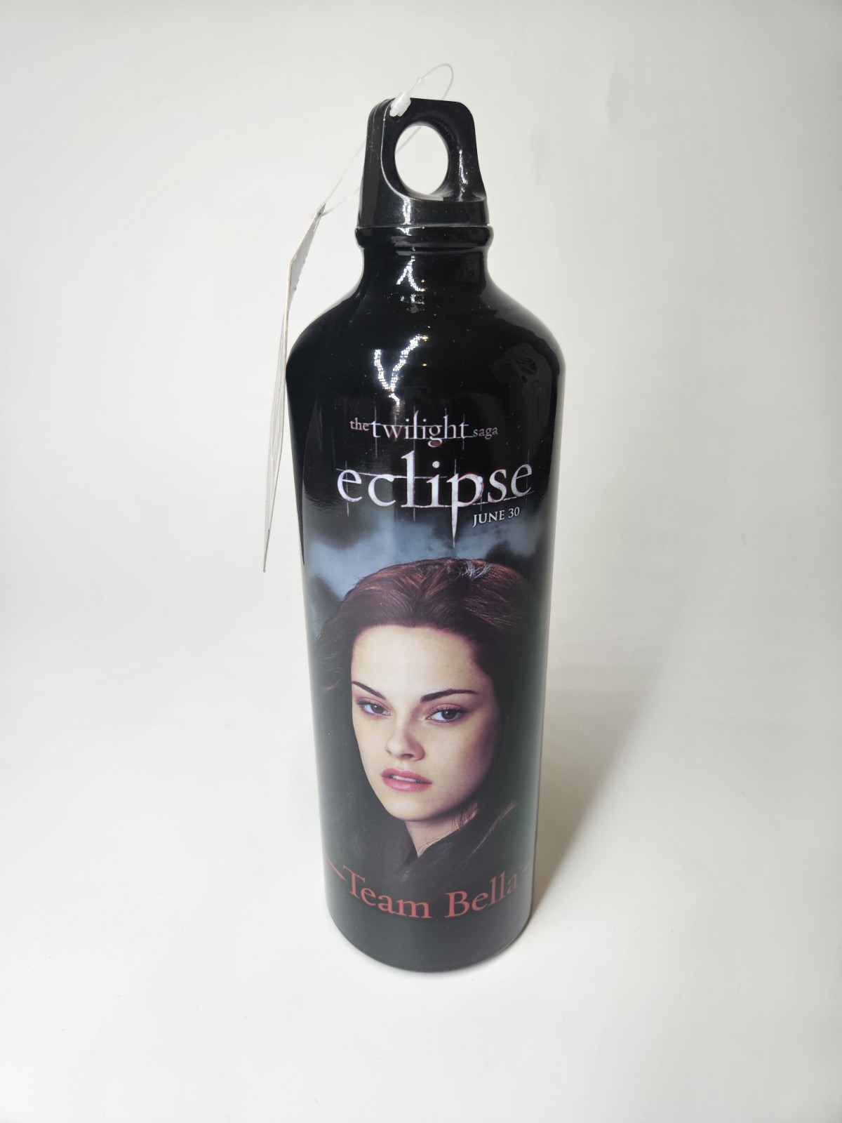 Twilight Saga Eclipse Team Bella Aluminum Black Water Bottle New w/ Tags 33floz