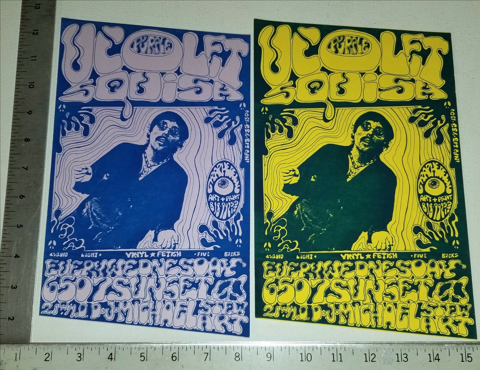 1990s LA NEW WAVE DARKWAVE PUNK FLYER DJ VINYL PSYCH HANDBILL GOTH Art fliers 45