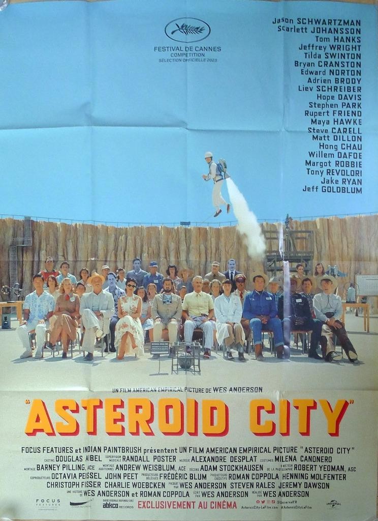 ASTEROID CITY – WES ANDERSON / JOHANSSON – ORIGINAL LARGE FRENCH MOVIE POSTER