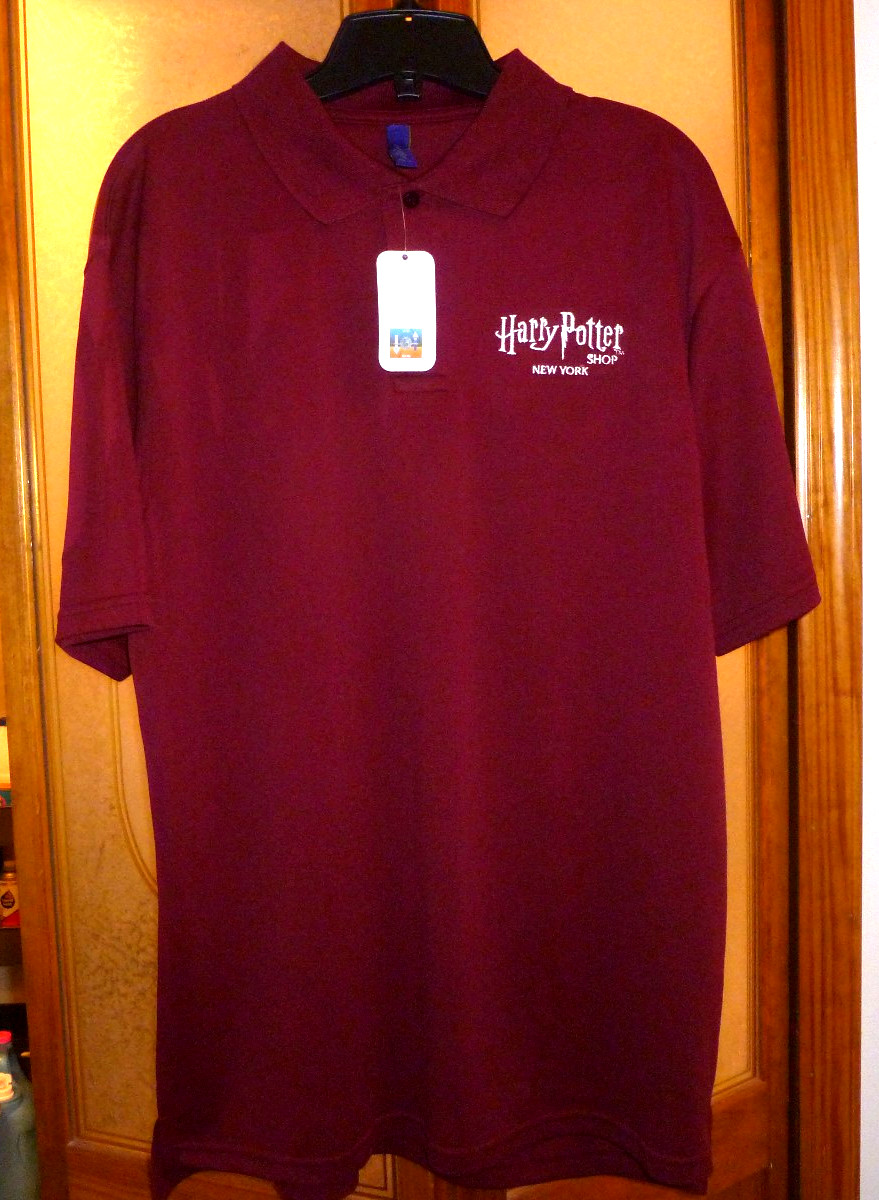 Henbury (Scotland) Burgundy Men’s Harry Potter Shirt (XL) Longer back NWT.
