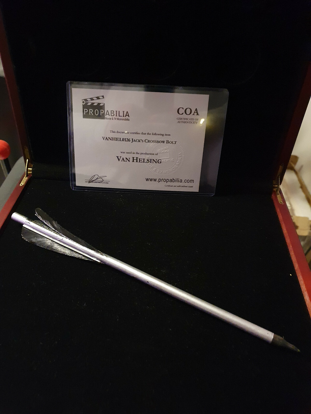 Extremely Rare! Van Helsing Original Screen Used Silver Crossbow Arrow Jack Prop