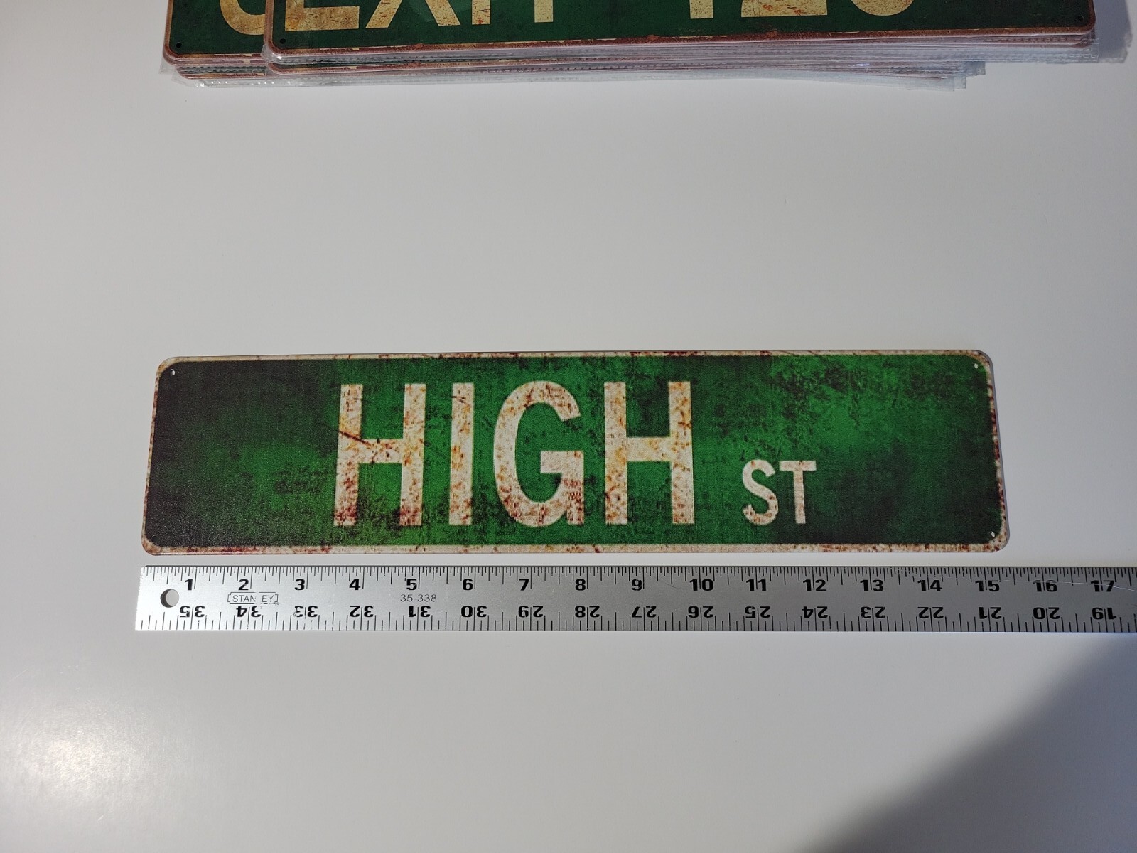 💎 HIGH ST METAL STONER SIGN 15.5 in. X 3.75 in. 💎