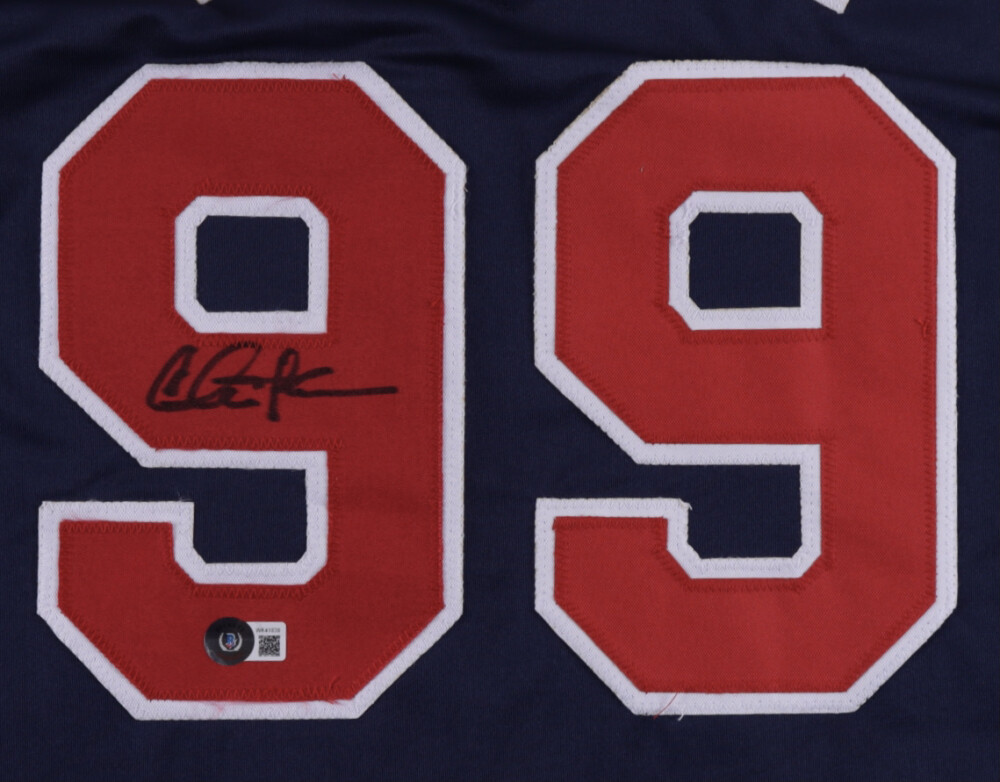 Charlie Sheen Signed “Major League” Cleveland Indians Jersey (Beckett)