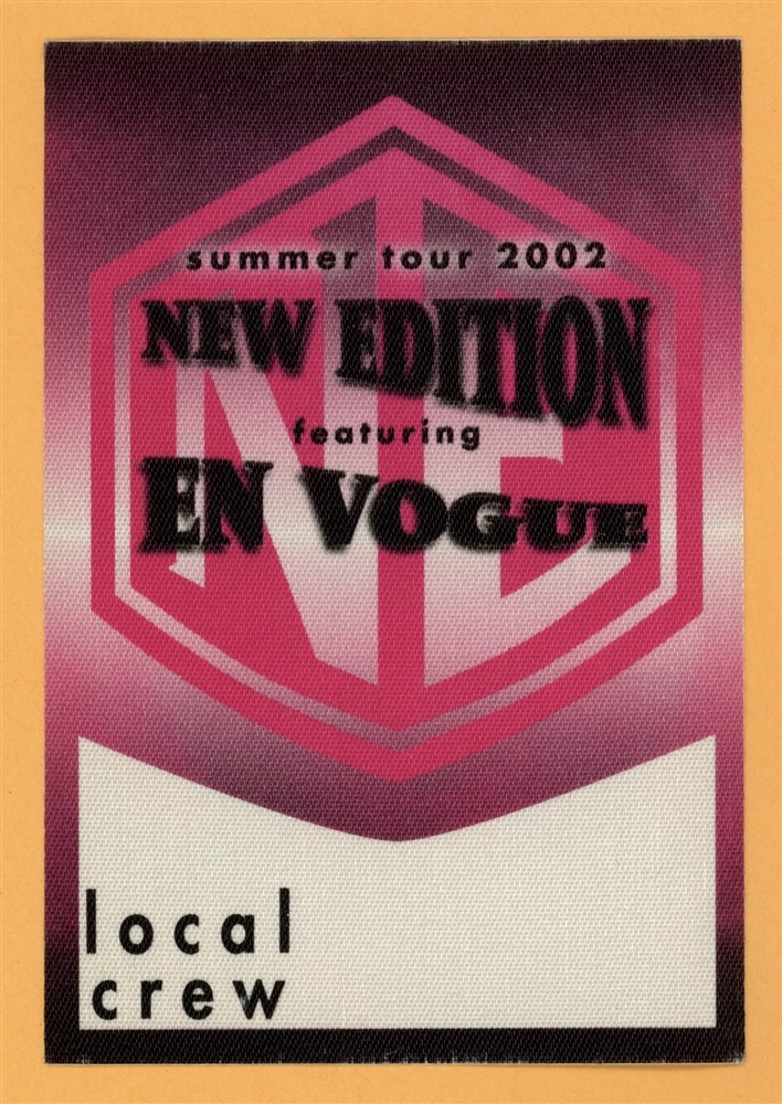 New Edition 2002 w/ En Vogue Concert Tour CREW Backstage Pass
