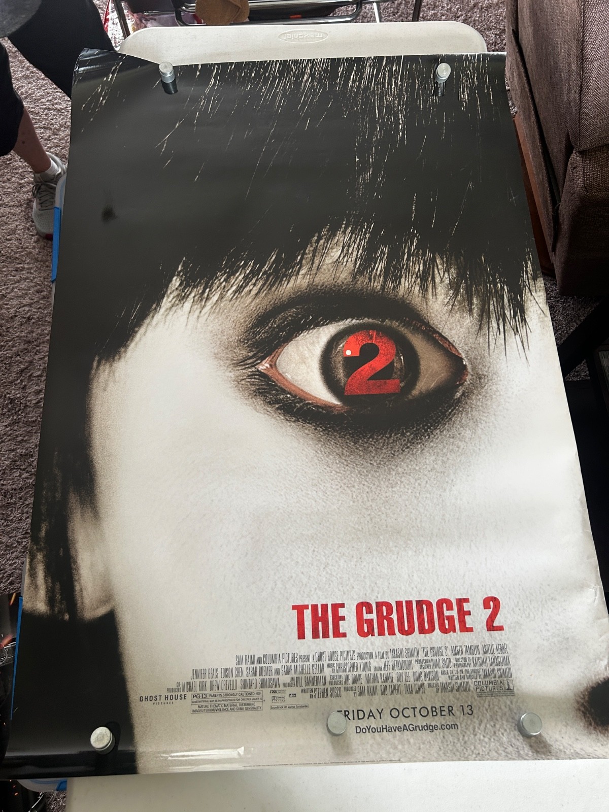 The Grudge 2 (2006) Original One Sheet Movie Poster Ju-On 2