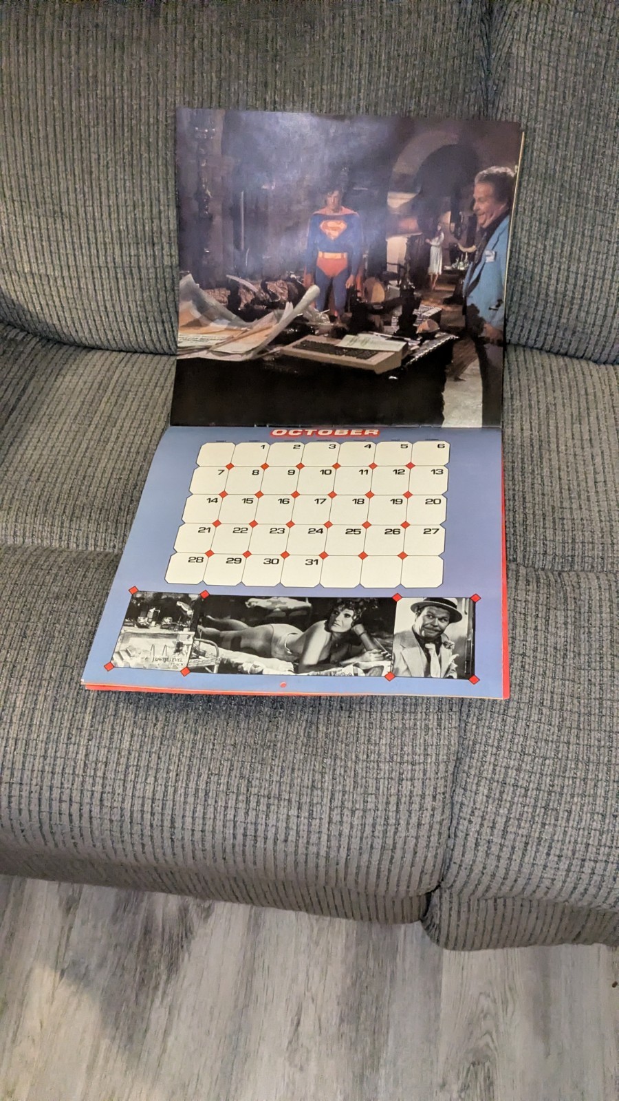 1979 Superman the Movie Calendar & 4 10 x 14 1978 Movie Pictures