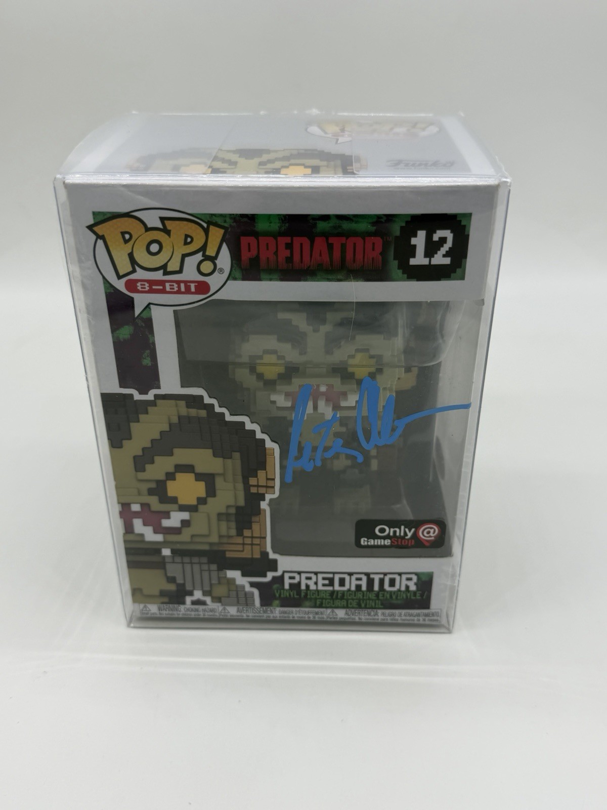 PETER CULLEN SIGNED ‘PREDATOR’ 8-BIT FUNKO POP GAMESTOP EXCL. JSA COA
