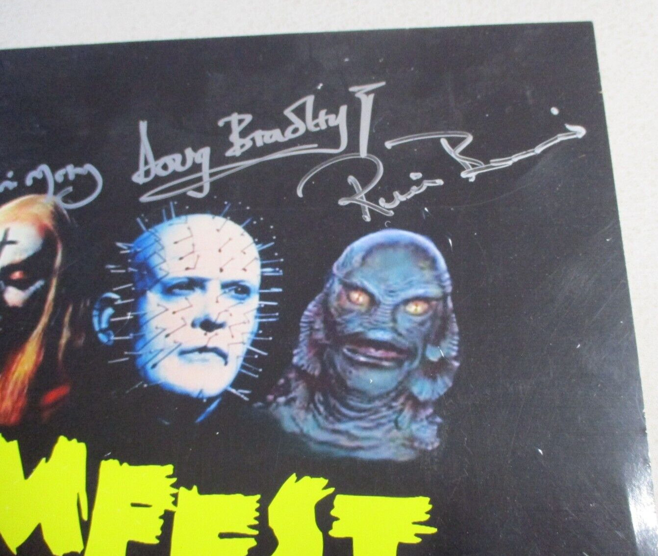 Screamfest 2004 Autographed Signed 10×14 Inch Poster 5 Movie Monsters JSA COA