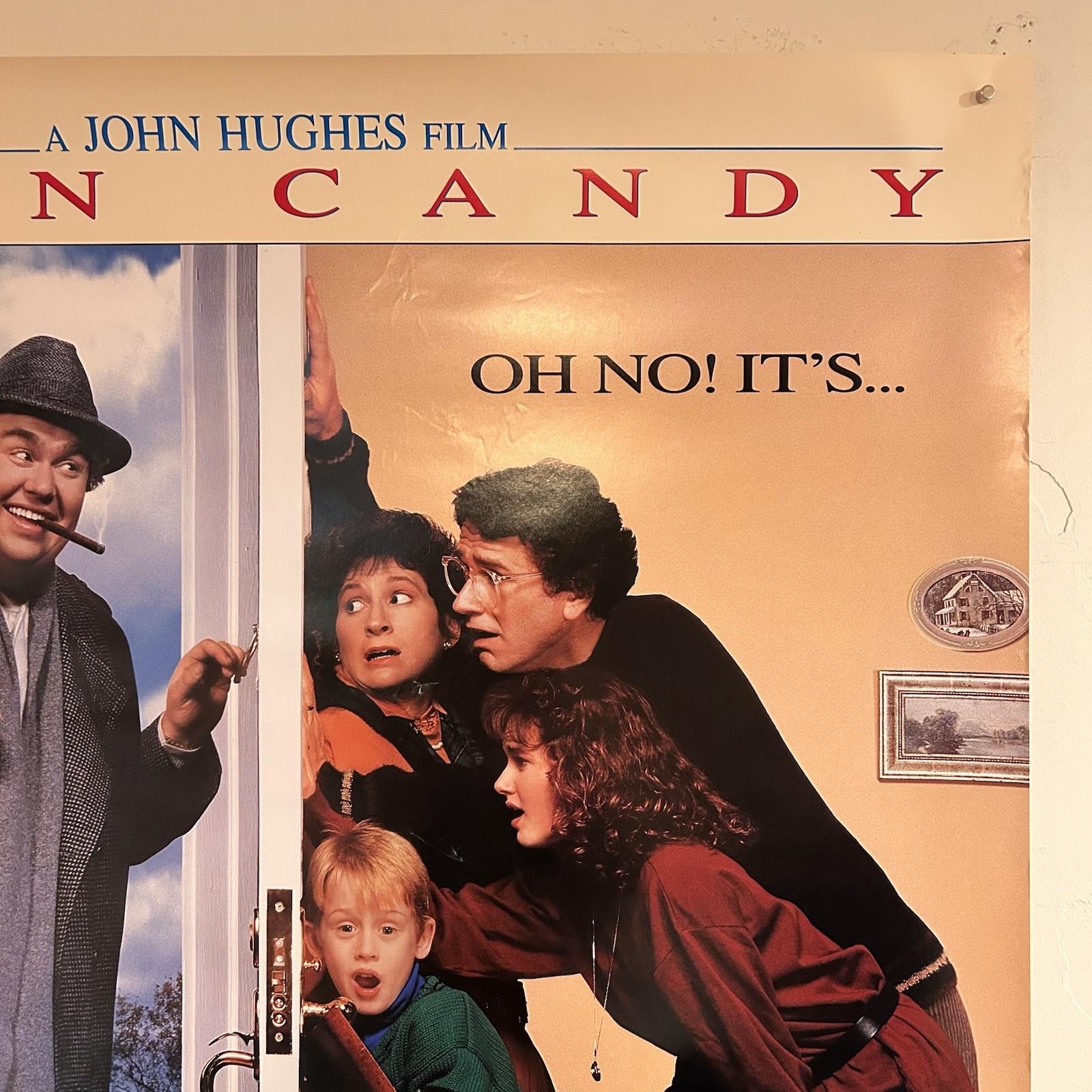 Vtg. UNCLE BUCK 1989 John Candy ADVANCE DS Movie Poster 27” x 40” NM
