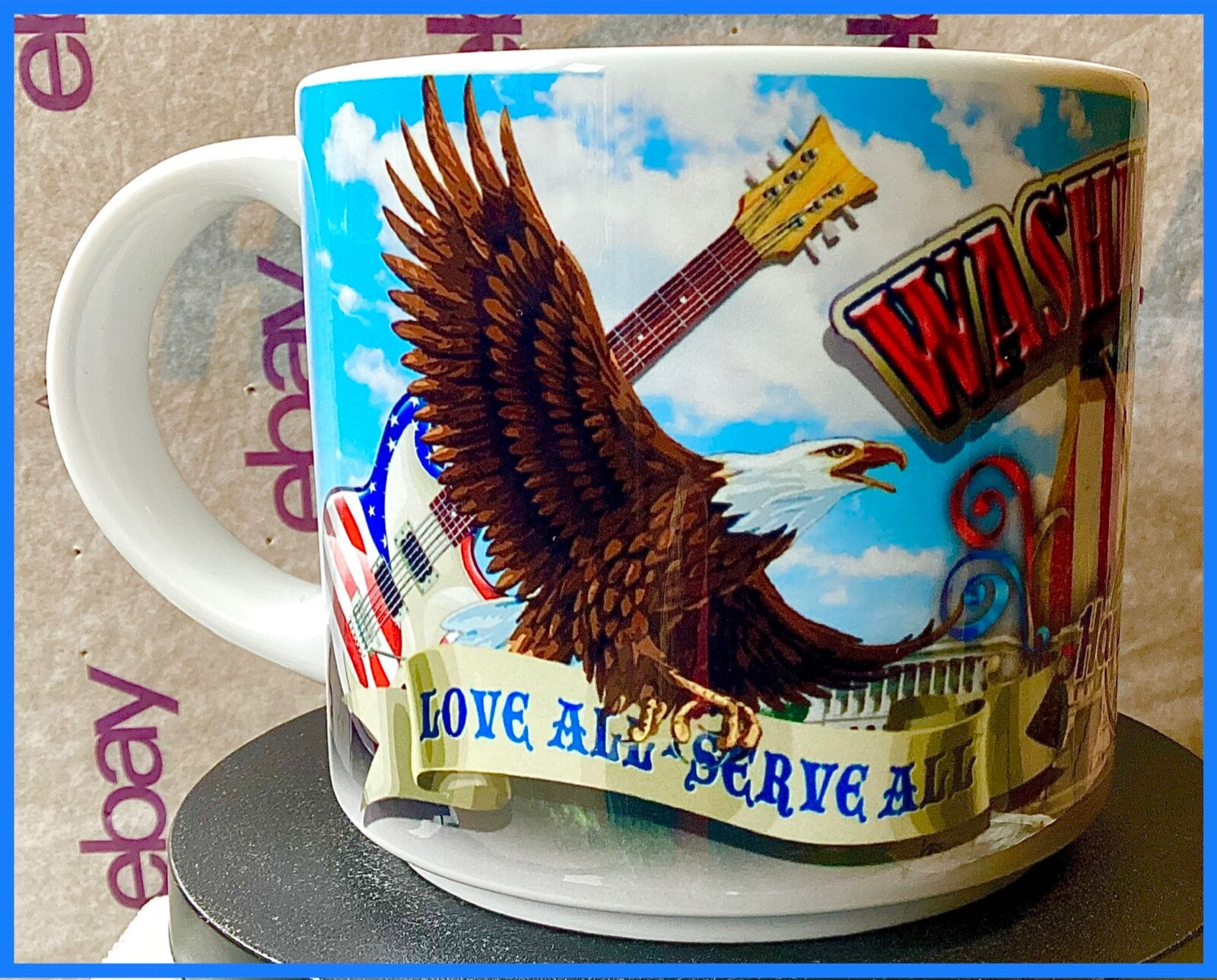 2013 HARD ROCK CAFE WASHINGTON DC CITY TEE 16OZ COFFEE MUG CUP