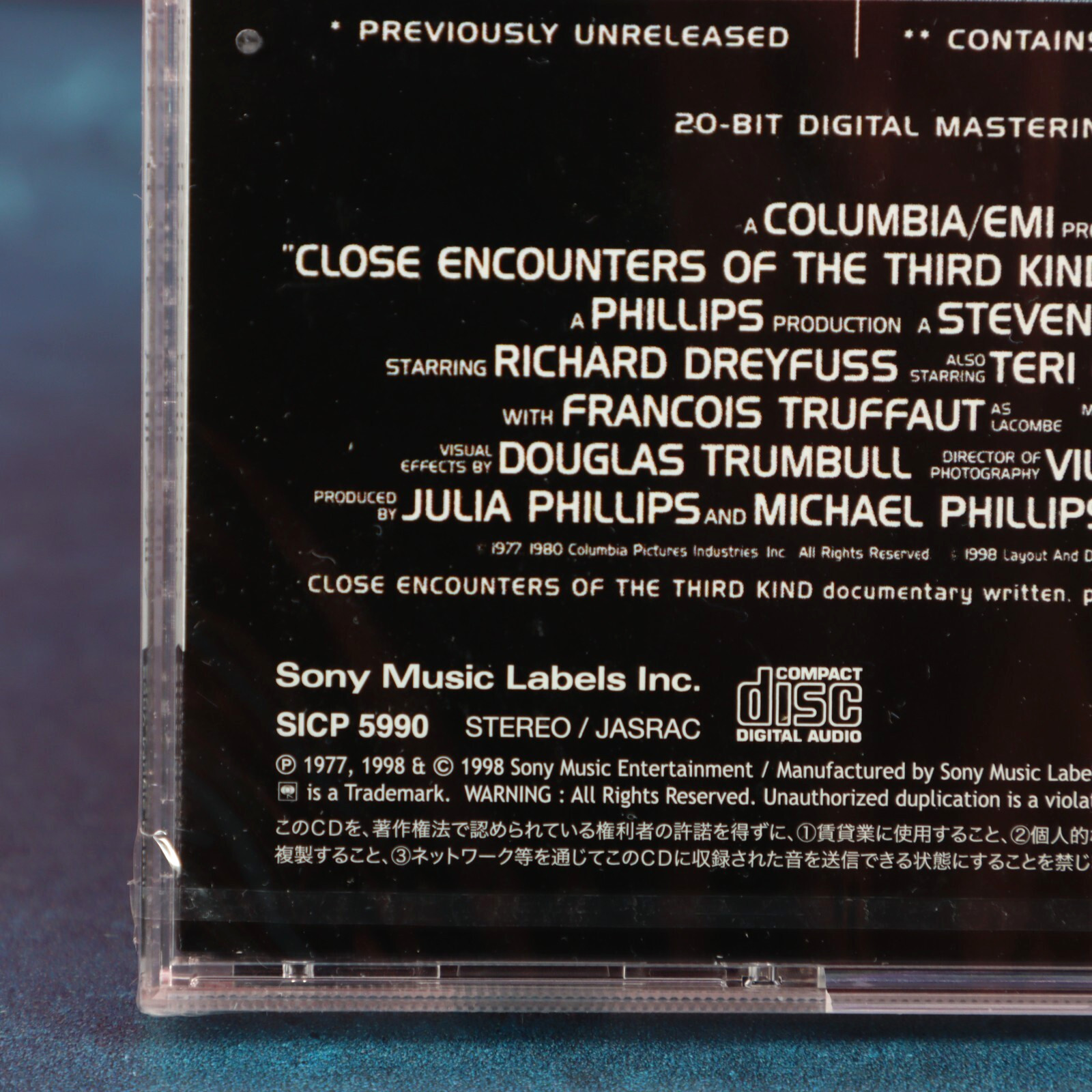 John Williams Close Encounters Of The Third Kind Soundtrack CD Japan OBI Sealed