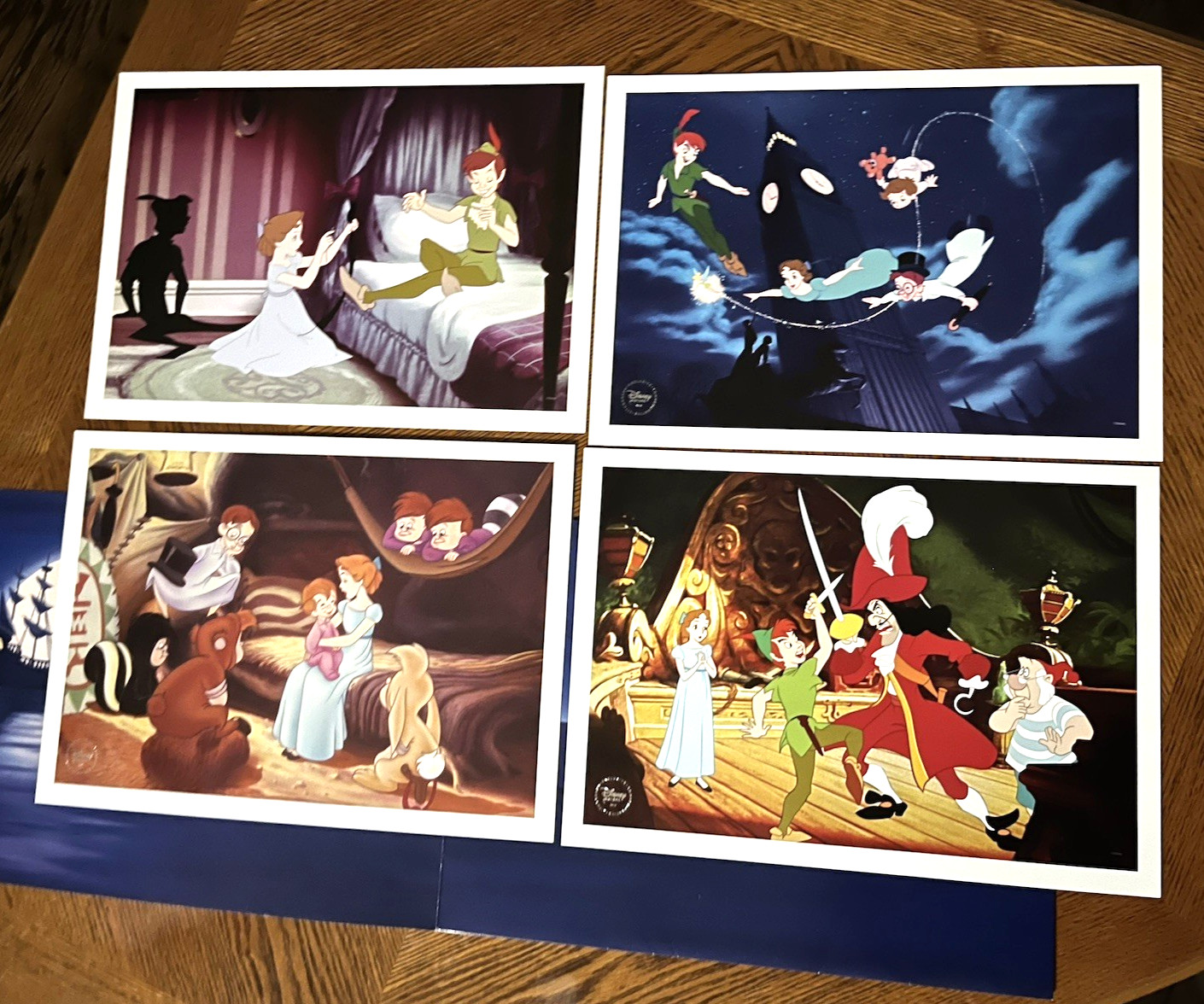 DISNEY PETER PAN DIAMOND EDITION * FOUR 14’X10″ LOBBY CARDS