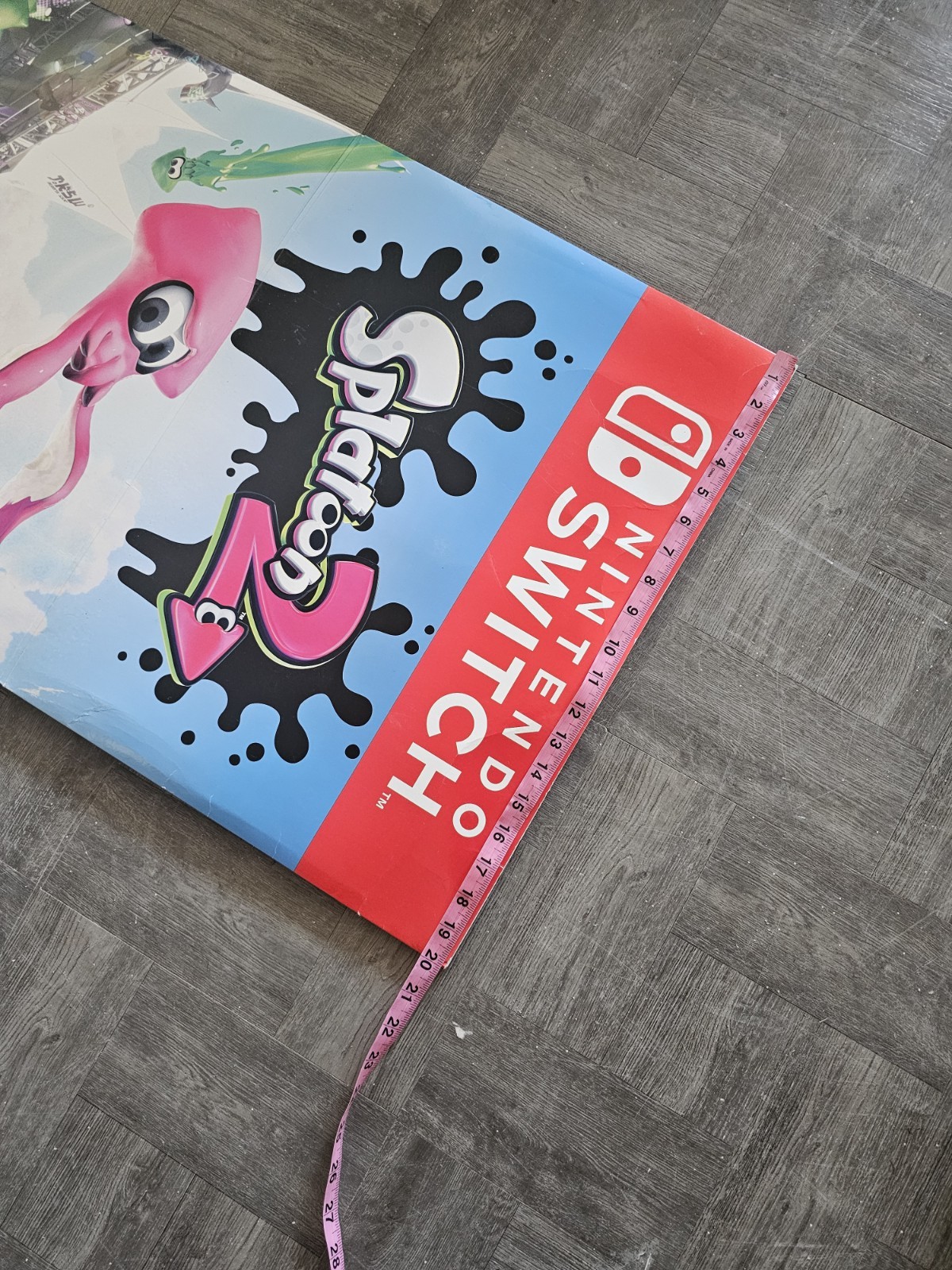 Nintendo Switch Splatoon 2 Switch 5′ Retail Promo Display Standee Cardboard