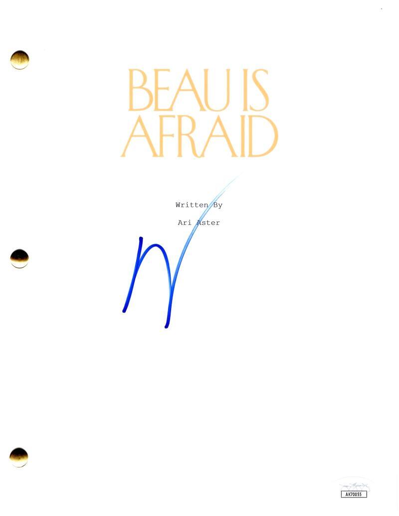 Ari Aster Signed Autograph Beau is Afraid (Early Draft) Full Movie Script – JSA