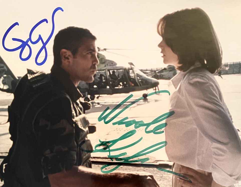 George Clooney, Nicole Kidman in a scene from the action film ‘The Peacemaker’