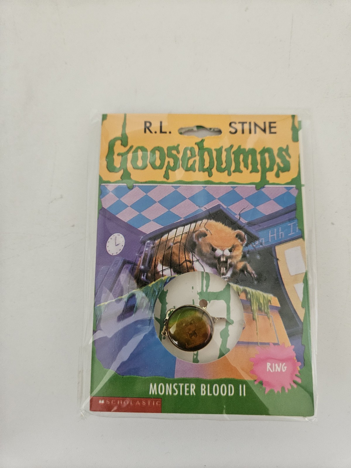 Vintage Goosebumps Monster Blood II 3D Ring Brand New and Sealed Rare