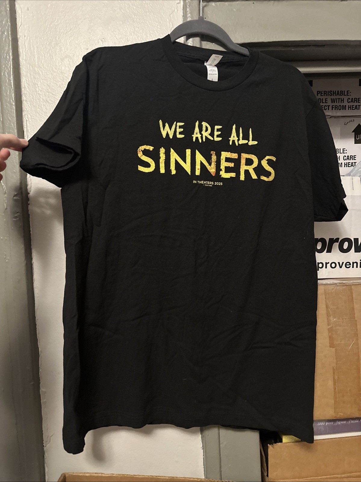 SINNERS CINEMACON 2025 – Official “We are all Sinners” Promo T-Shirt Men’s L