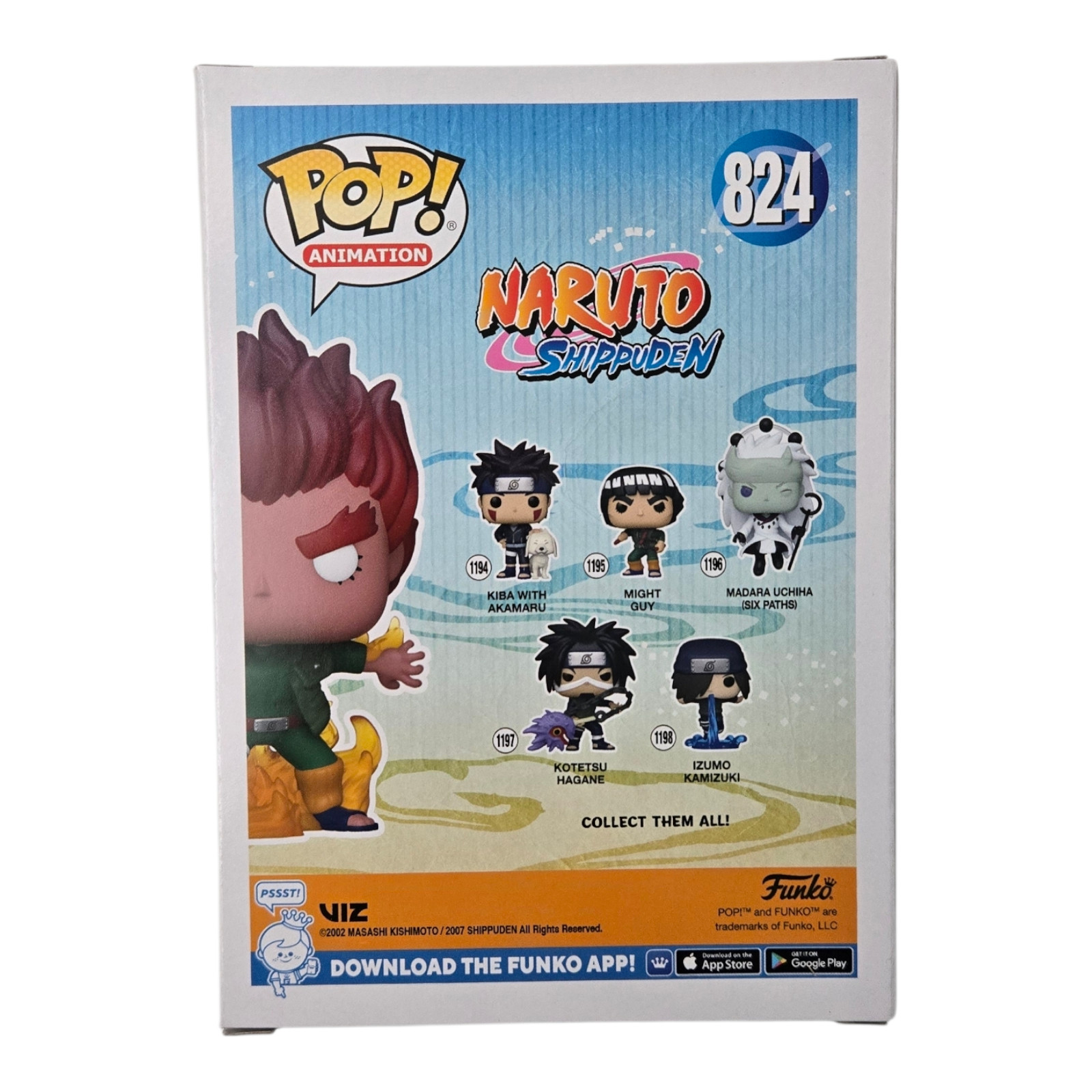 Might Guy Naruto Signed Funko Pop Inner Gates Autograph Skip Stellrecht JSA COA