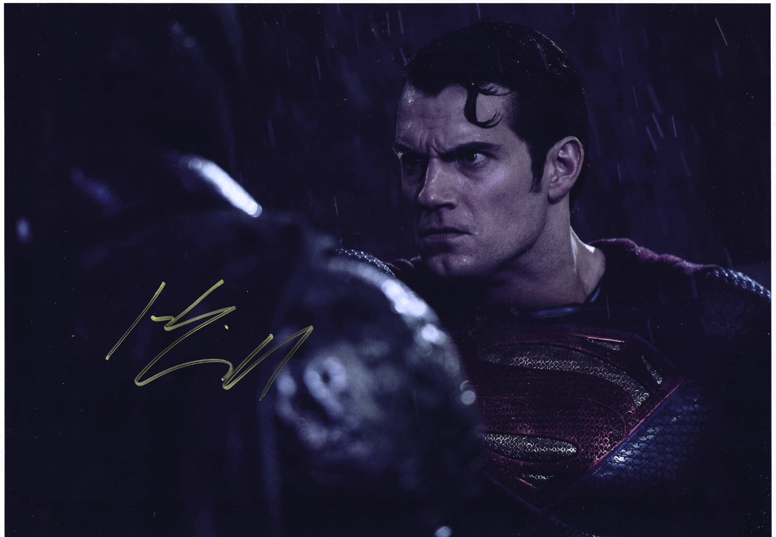 Henry Cavill Signed as Superman Photo 8×12 with COA