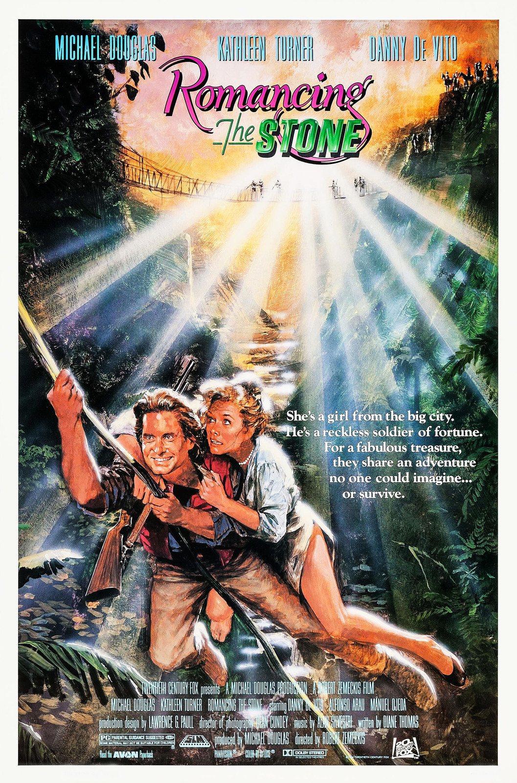 ROMANCING THE STONE (1984) ORIGINAL MOVIE POSTER – ROLLED