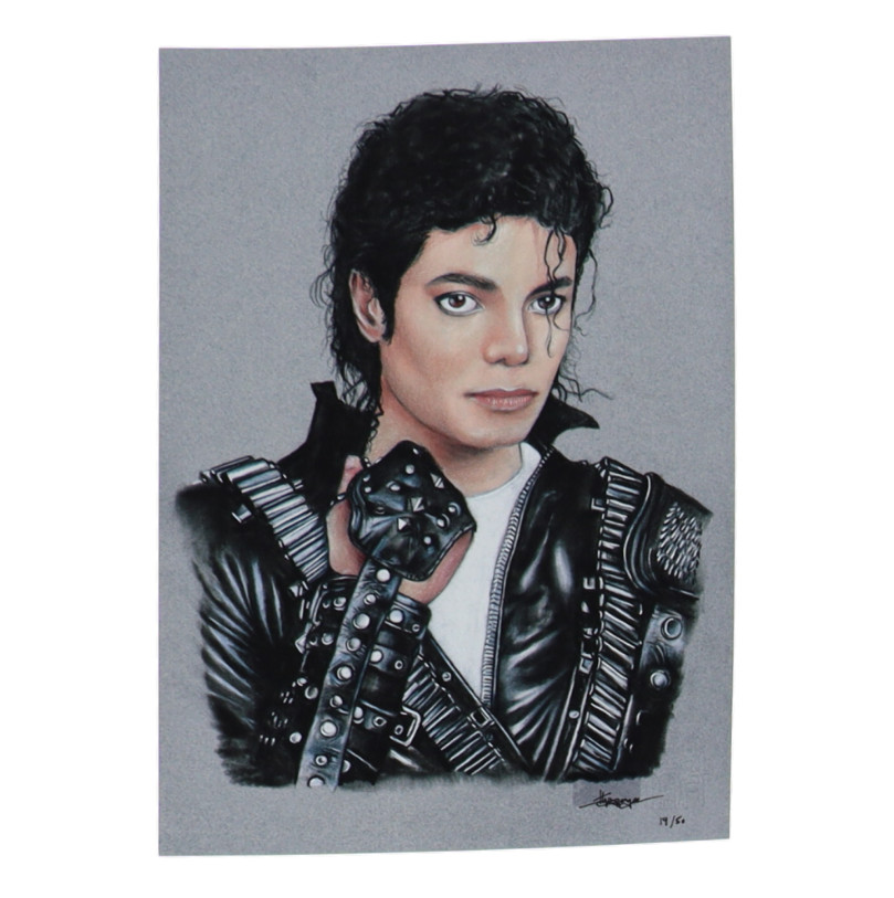 THANG NGUYEN-Signed MICHAEL JACKSON LE 8×12 Giclee on Fine Paper #22 of 50