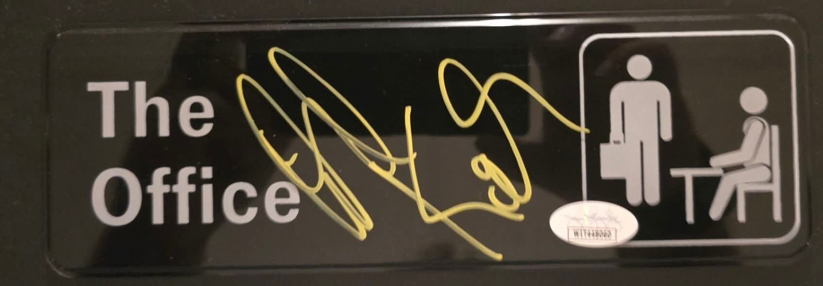 David Koechner The Office Sign JSA Witnessed Sticker Only