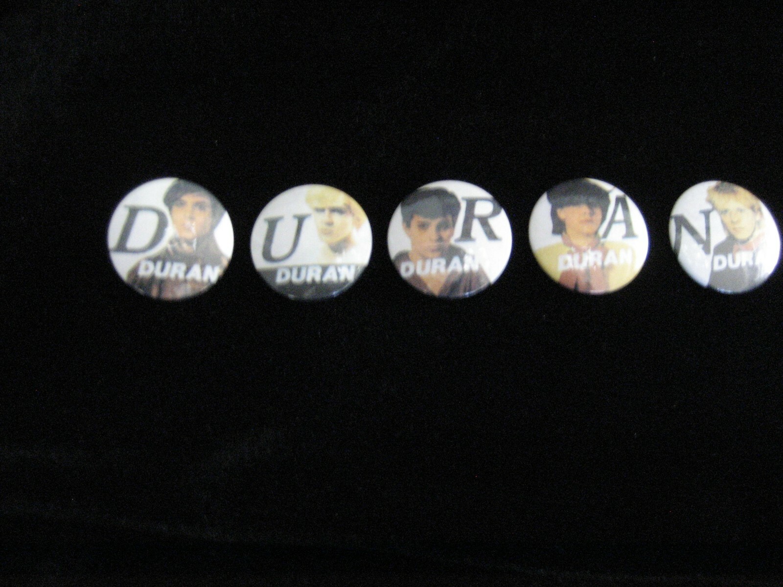 Duran Duran-Spell Out Name (5) Pin-Badge-Button-80’s Vintage-Rare