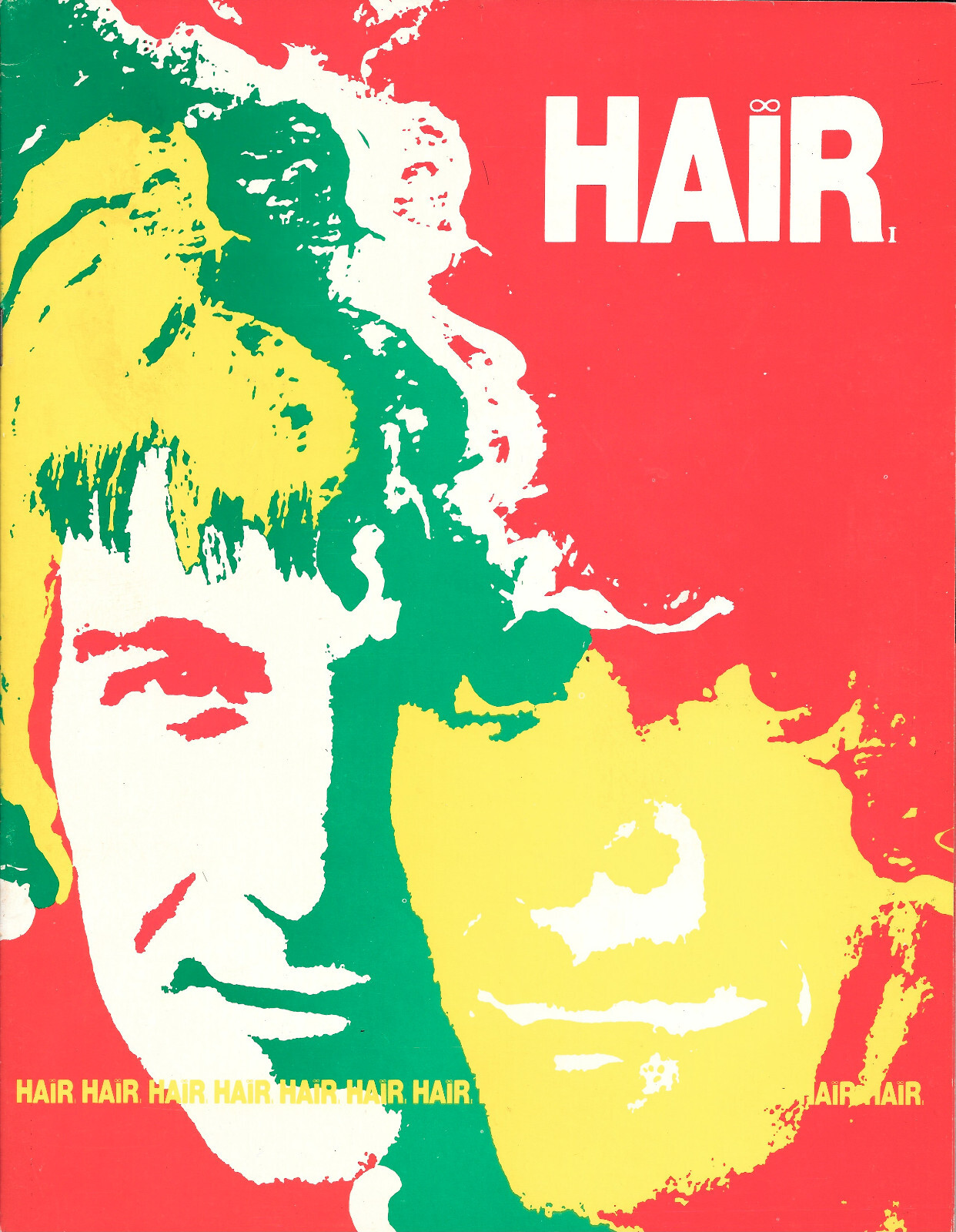 1969 HAIR BROADWAY SOUVENIR PROGRAM PAMPHLET BOOKLET