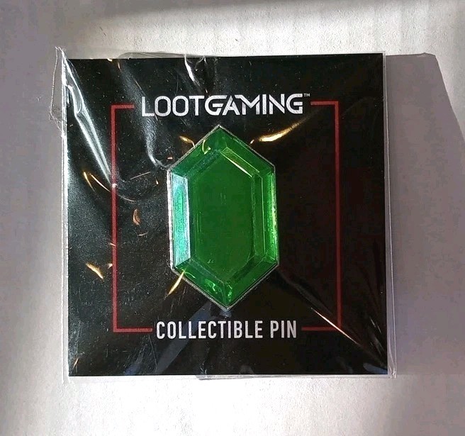 Zelda Green Rupee Treasure Collectible Pin 2019 Loot Gaming Crate NEW